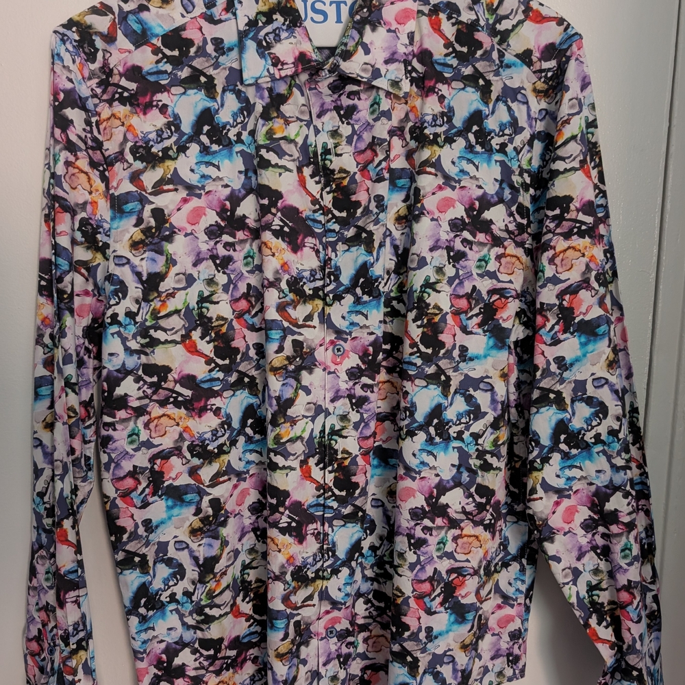 Robert Graham Colorful Abstract Dress Shirt